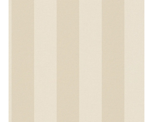 Papier peint intissé 38665-2 Natural Living rayures larges beige Papier peint à rayures