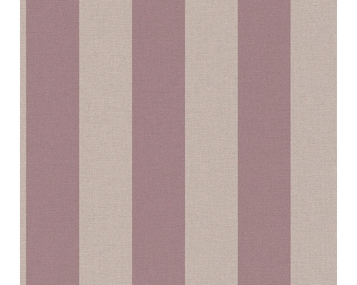 Papier peint intissé 38665-4 Natural Living rayures larges rose vif Papier peint à rayures