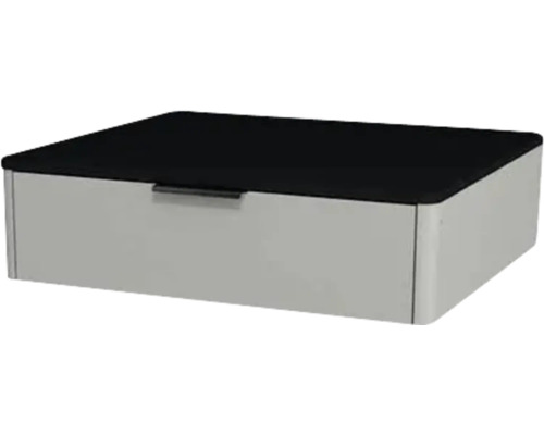 Waschtischunterschrank mit 1 Schublade Devo Lotos BxHxT 60 x 16 cm x 53 mm Frontfarbe perfect touch stahlgrau Waschtischunterschrank mit 1 Schublade Devo Lotos BxHxT 60 x 16 cm x 53 mm Frontfarbe perfect touch stahlgrau