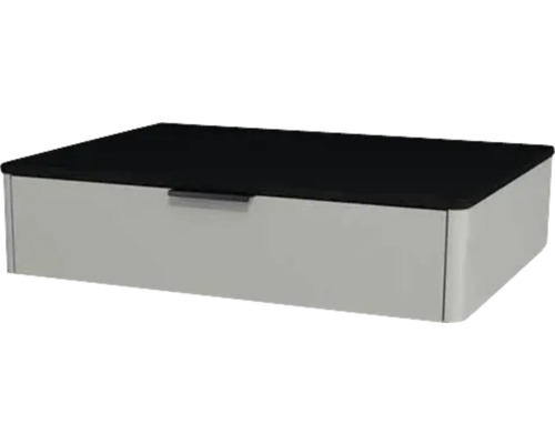 Waschtischunterschrank mit 1 Schublade Devo Lotos BxHxT 70 x 16 cm x 53 mm Frontfarbe perfect touch stahlgrau Waschtischunterschrank mit 1 Schublade Devo Lotos BxHxT 70 x 16 cm x 53 mm Frontfarbe perfect touch stahlgrau