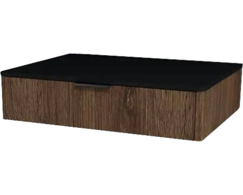 Meuble sous vasque avec 1 tiroir Devo Lotos lxhxp 70 x 16 cm x 53 mm couleur de façade bronze expressive oak Meuble sous vasque avec 1 tiroir Devo Lotos lxhxp 70 x 16 cm x 53 mm couleur de façade bronze expressive oak