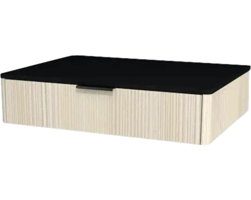 Meuble sous vasque avec 1 tiroir Devo Lotos lxhxp 70 x 16 cm x 53 mm couleur de façade structure avola blanc crème