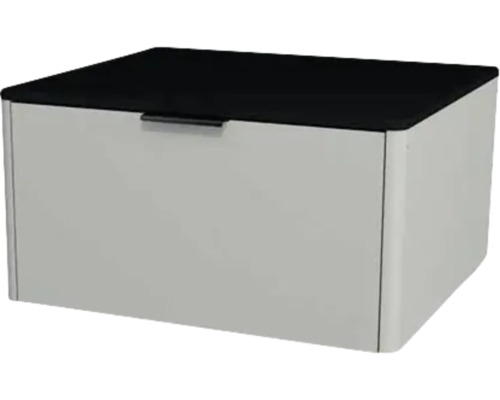 Waschtischunterschrank mit 1 Schublade Devo Lotos BxHxT 60 x 31 cm x 53 cm Frontfarbe perfect touch stahlgrau Waschtischunterschrank mit 1 Schublade Devo Lotos BxHxT 60 x 31 cm x 53 cm Frontfarbe perfect touch stahlgrau