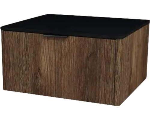 Meuble sous vasque avec 1 tiroir Devo Lotos lxhxp 60 x 31 cm x 53 cm couleur de façade bronze expressive oak Meuble sous vasque avec 1 tiroir Devo Lotos lxhxp 60 x 31 cm x 53 cm couleur de façade bronze expressive oak