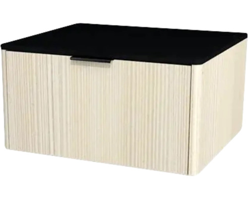 Meuble sous vasque avec 1 tiroir Devo Lotos lxhxp 60 x 31 cm x 53 cm couleur de façade structure avola blanc crème