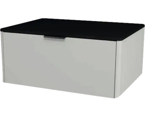 Meuble sous vasque avec 1 tiroir Devo Lotos lxhxp 70 x 31 cm x 53 cm couleur de façade perfect touch gris acier Meuble sous vasque avec 1 tiroir Devo Lotos lxhxp 70 x 31 cm x 53 cm couleur de façade perfect touch gris acier