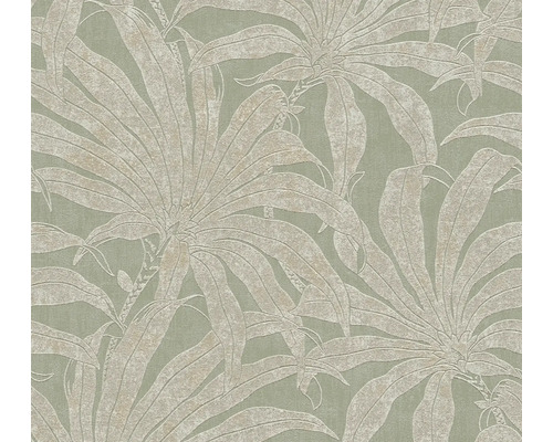 Papier peint intissé 39501-2 Jade 2 jungle vert Papier peint avec motif de feuilles de palmier