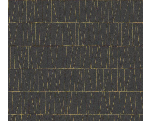 Papier peint intissé 39506-3 Jade 2 motif graphique noir Papier peint à motif géométrique