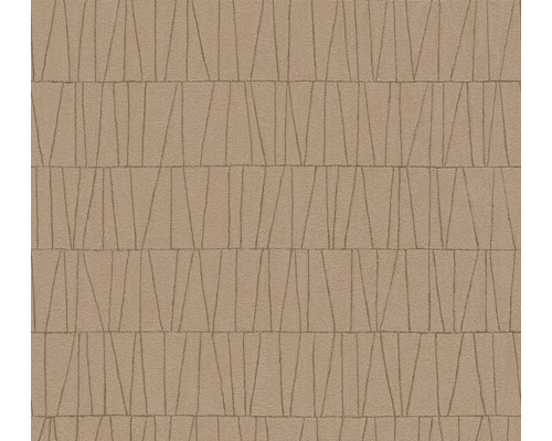 Papier peint intissé 39506-5 Jade 2 motif graphique vieux rose Papier peint avec motif géométrique de triangles et de lignes