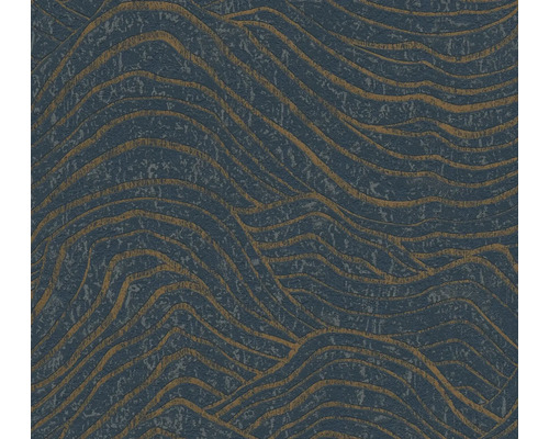 Papier peint intissé 39507-4 Jade 2 3D motif vagues bleu foncé Papier peint à motif de vagues