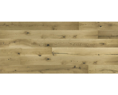 Plancher en bois de chêne avec nœuds