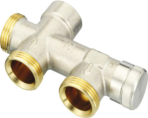 Raccord de vanne thermostatique en métal