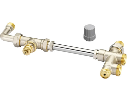 Vanne de la colonne montante Danfoss pour installations à un tuyau R1/2" 013G3341 Robinet d''installation sanitaire en applique avec régulateur