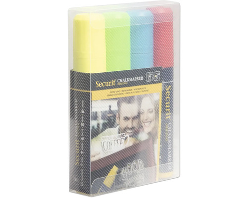 Lot de quatre marqueurs à craie