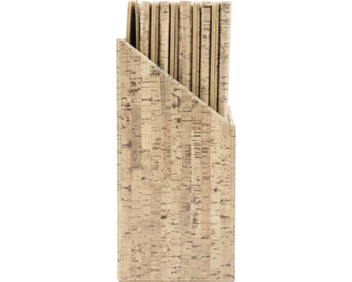 Porte-documents en liège avec registre