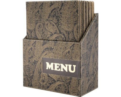 Présentoir de cartes de menu avec plusieurs cartes de menu