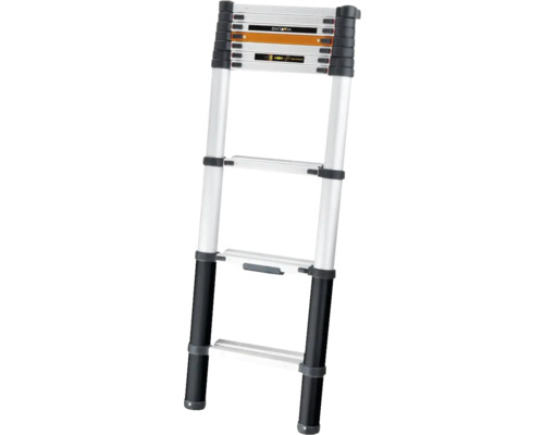 Ausgezogene Teleskopleiter aus Aluminium