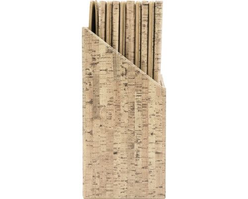 Boîte de rangement pour documents en liège avec dossiers