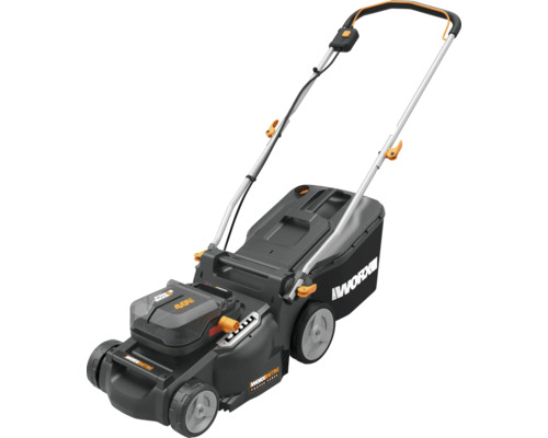 Tondeuse à gazon sans fil WORX NITRO WG737E 40V 2 x 4 Ah avec 2 batteries et chargeur Tondeuse autoportée à batterie