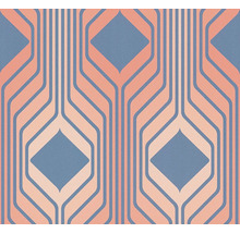 Tapete mit geometrischem Muster aus Linien und Rauten