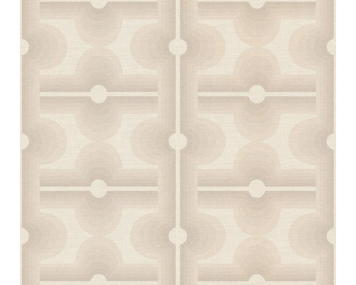 Papier peint intissé 39533-5 Retro Chic graphique rétro beige beige