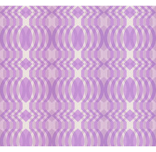 Lila Tapete mit geometrischem Muster aus Kreisen und Rauten