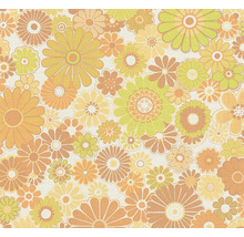Vliestapete 39535-5 Retro Chic Blüten gelb