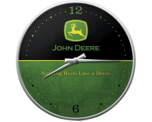 Horloge murale logo John Deere Ø 31 cm