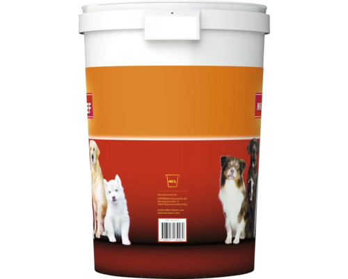 Eimer mit Hundefutter, 40 Liter