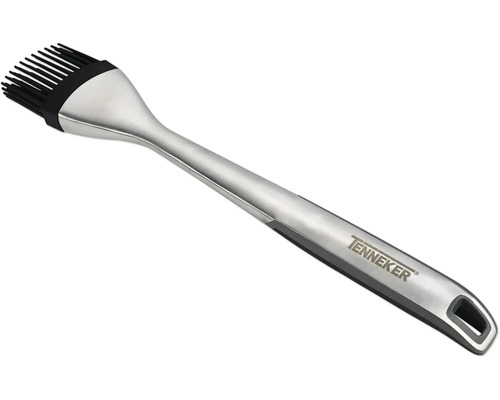 Pinceau à gril Tenneker avec poils en silicone et manche en acier inoxydable