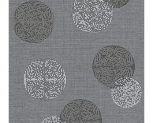 Papier peint intissé 34771-3 Casual Living cercles gris
