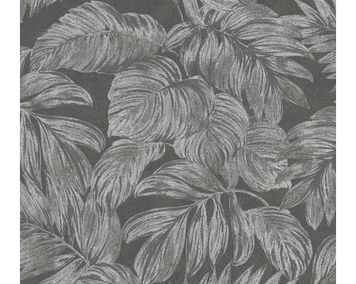 Vliestapete 39340-4 Casual Living Blätter grau silber Tapete mit Blattmuster
