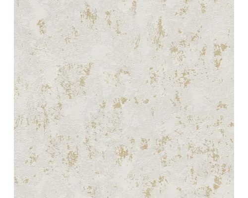 Papier peint intissé 39387-1 Casual Living enduit gris Papier peint structuré avec des accents dorés