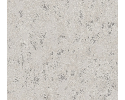 Papier peint intissé 39387-3 Casual Living enduit gris Papier peint avec structure d''enduit