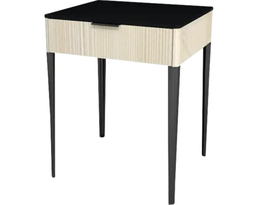 Meuble sous vasque avec 1 tiroir Devo Lotos lxhxp 60 x 76 cm x 53 cm couleur de façade structure avola blanc crème Meuble sous vasque avec 1 tiroir Devo Lotos lxhxp 60 x 76 cm x 53 cm couleur de façade structure avola blanc crème