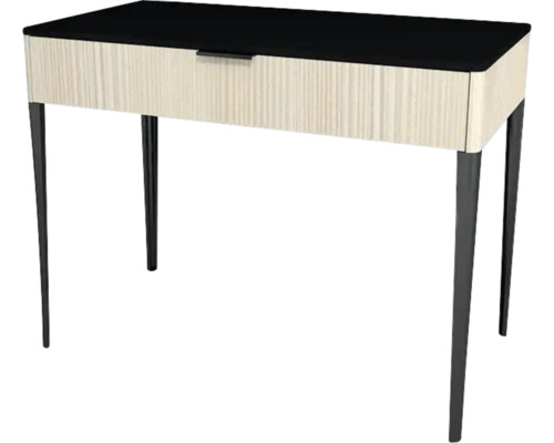 Meuble sous vasque avec 1 tiroir Devo Lotos lxhxp 100 x 76 cm x 53 cm couleur de façade structure avola blanc crème Meuble sous vasque avec 1 tiroir Devo Lotos lxhxp 100 x 76 cm x 53 cm couleur de façade structure avola blanc crème