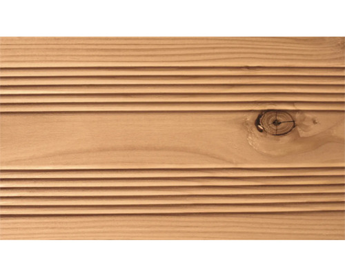 Holzbrett mit Nut- und Federprofil und Astloch