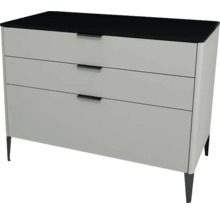 Commode avec trois tiroirs et pieds