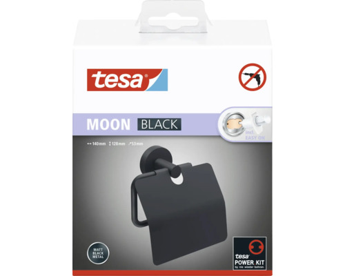 Tesa Moon Toilettenpapierhalter zur Wandmontage, ohne Bohren