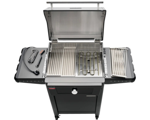 Barbecue électrique ouvert avec grille et accessoires