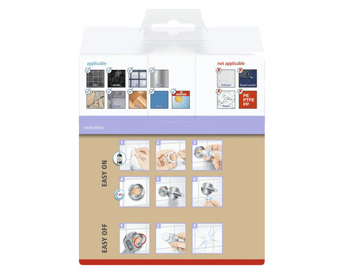 Anwendungsbereiche und Montagehinweise auf der Verpackung