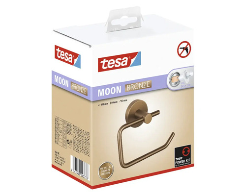 Tesa Moon Bronze Toilettenpapierhalter in Verpackung