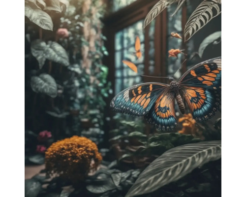 Giclée Leinwandbild Butterfly 083 60x60 cm