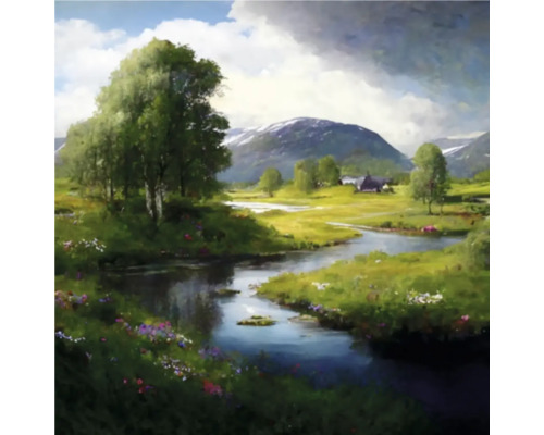 Giclée Leinwandbild Norway 0197 60x80 cm