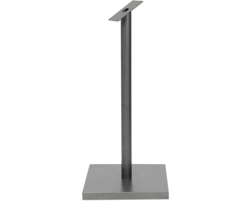 Tischgestell aus Metall mit quadratischer Basis und Montageplatte