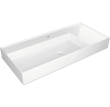 Jungborn Waschtisch QUATTRO Ablage rechts 101 x 46 cm weiß glänzend