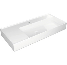 Jungborn Waschtisch QUATTRO Ablage links 101 x 46 cm weiß glänzend