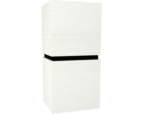 Armoire suspendue avec 2 portes Devo Viva 2.0 droite lxhxp 40x84x35 cm structure white décor bois