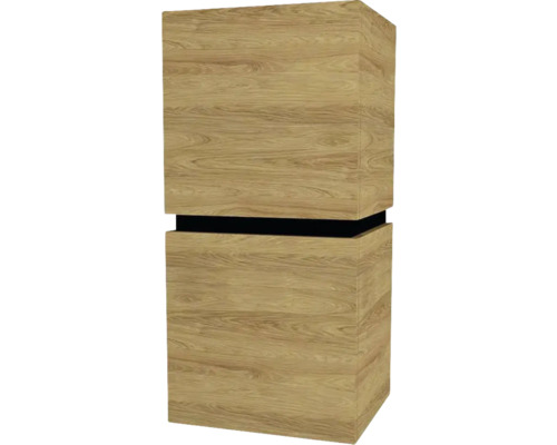 Hängeschrank mit 2 Türen Devo Viva 2.0 links BxHxT 40x84x35 cm natural hickory