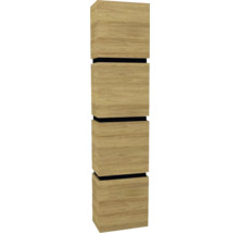 Hängehochschrank mit 4 Türen Devo Viva 2.0 rechts BxHxT 40x170x26 cm natural hickory